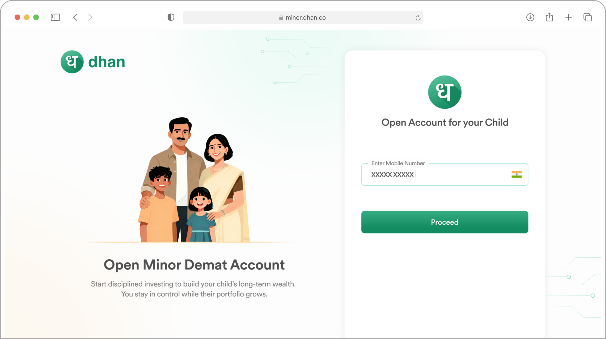 Open Minor Demat Account on Dhan