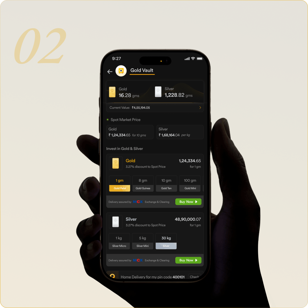 Select your Preferred Gold or Silver Denomination